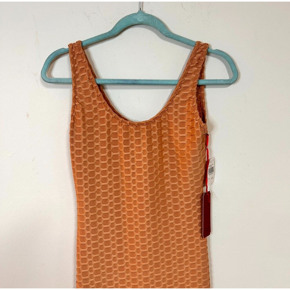 Roma Concept Jumpsuit Womens Large Nude Geometric Textured Scoop Neck Yoga NWT - Picture 4 of 13
